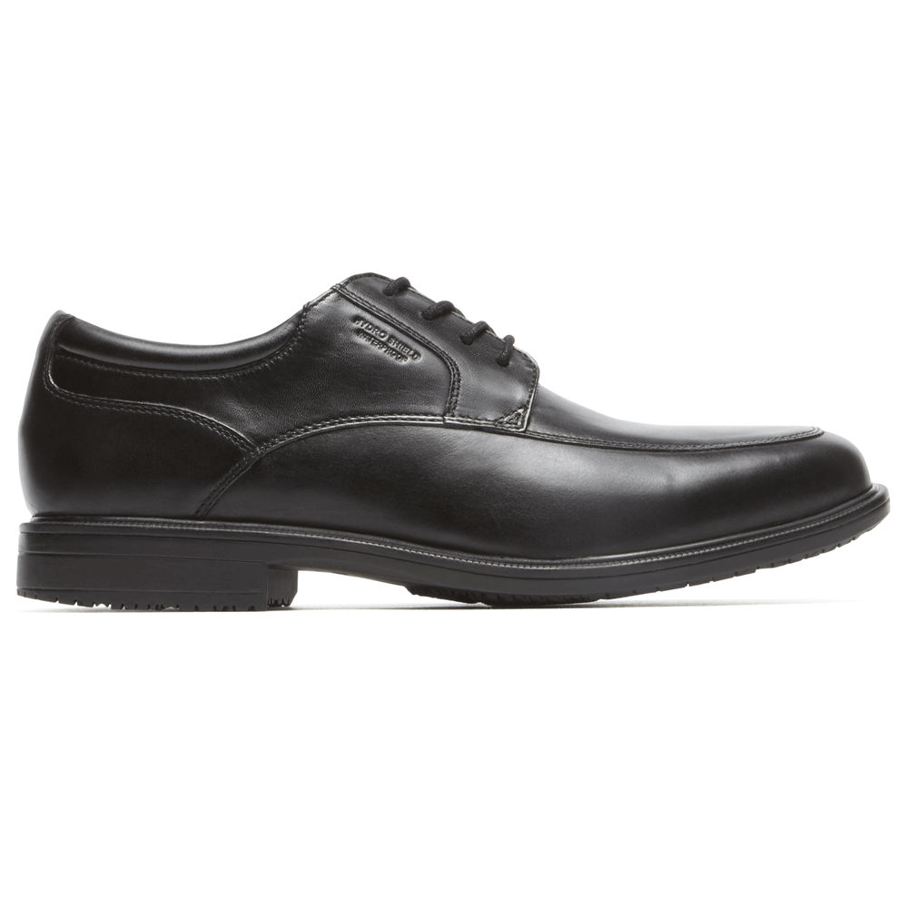 Rockport Dress Shoes For Mens Black - Essential Details II Apron Toe - MV6932840